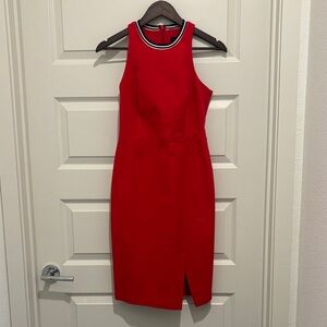 Banana Republic Bi-Stretch Racer-Neck Sheath Dress